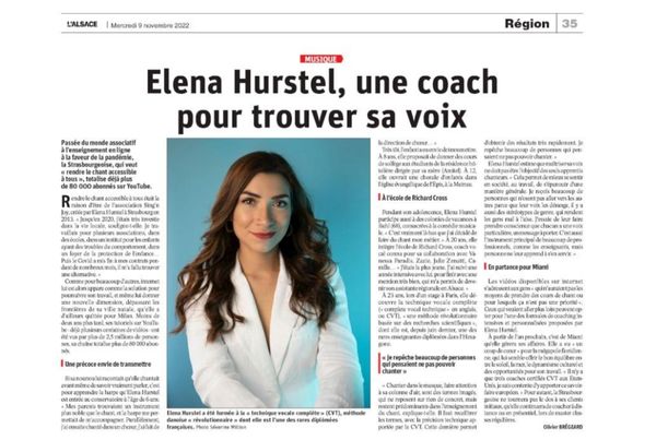 Elena Hurstel x L’Alsace